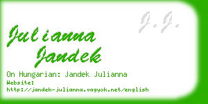 julianna jandek business card